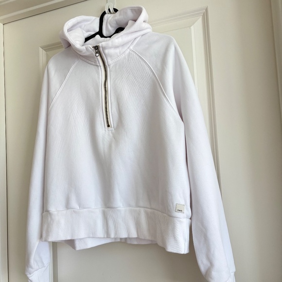 Vuori Restore Half Zip Hoodie White Size M - Picture 4 of 14